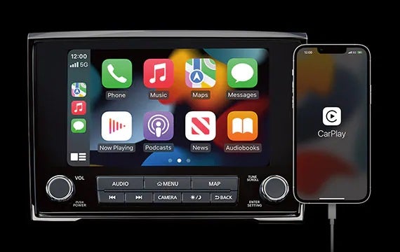 Stay connected with a standard 8" touch-screen display 2023 Nissan Titan | Carlock Nissan of Jackson in Jackson TN
